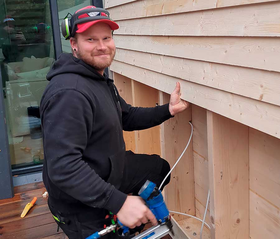 Talonrakenta Mathias Åkermarck.